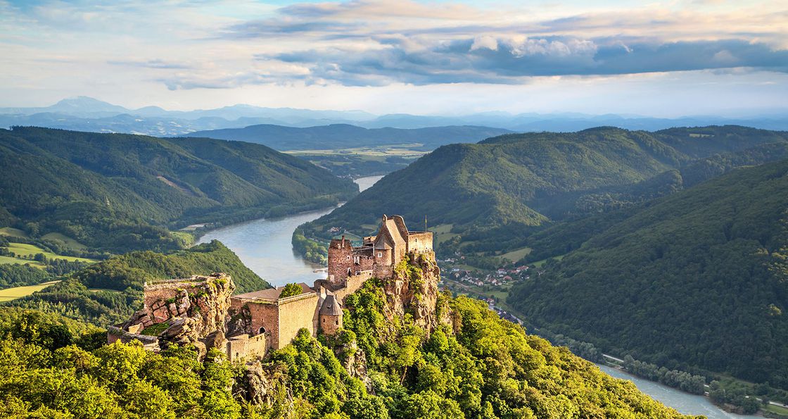 Aggstein castle_Danube_Wachau Aggstein castle at the Danube