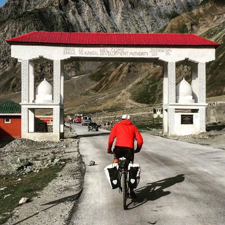 Entering Ladakh from Kashmir affter Zoji La