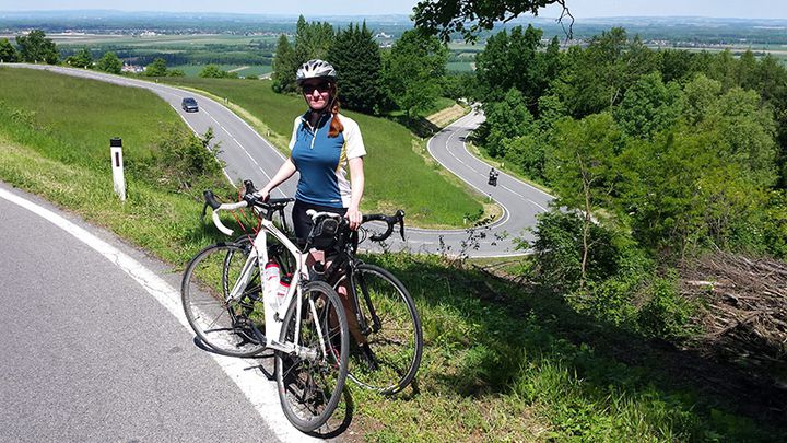 Bike race training view