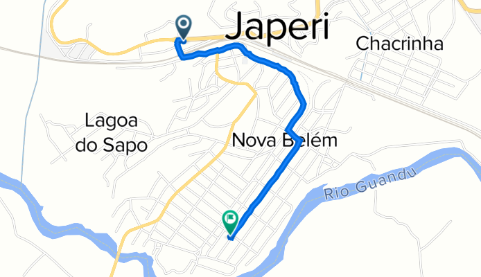 De Rua Antonio Schiavo, 397, Japeri a Rua Timóteo, 225, Japeri