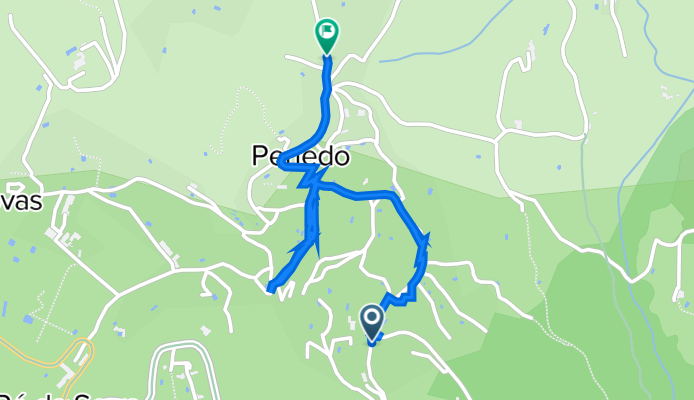 Rua Alto do Tanque Novo 1, Colares naar Estrada do Vidal 51A, Colares