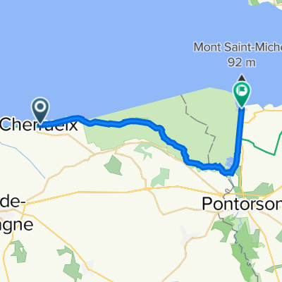 De 2 Rue de la Plage, Cherrueix à La Caserne, Le Mont-Saint-Michel