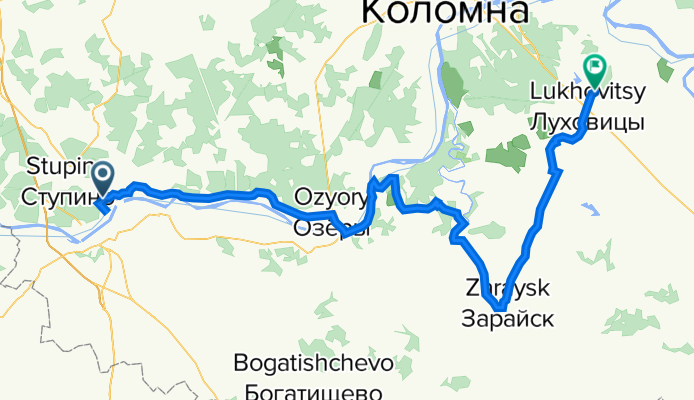 Белопесоцкий - Зарайск - Луховицы