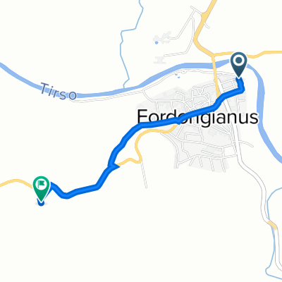 Via Gioacchino Rossini 27, Fordongianus nach Strada Statale 388 del Tirso e del Mandrolisai, Fordongianus