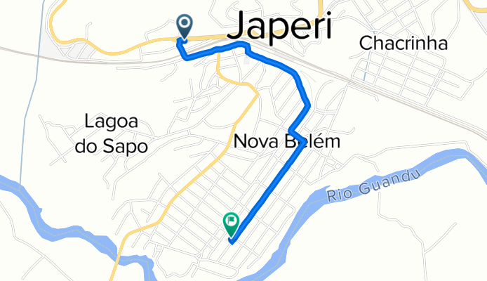 De Rua Antonio Schiavo, 397, Japeri a Rua José Mentol, 822, Japeri