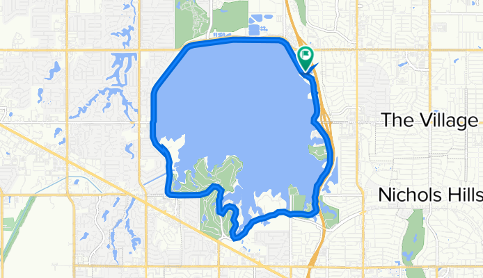 Lake Hefner Dr, Oklahoma City to Lake Hefner Dr, Oklahoma City
