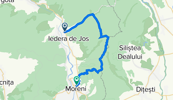 DJ710A 458, Iedera de Sus to Strada Ana Ipătescu 29, Moreni