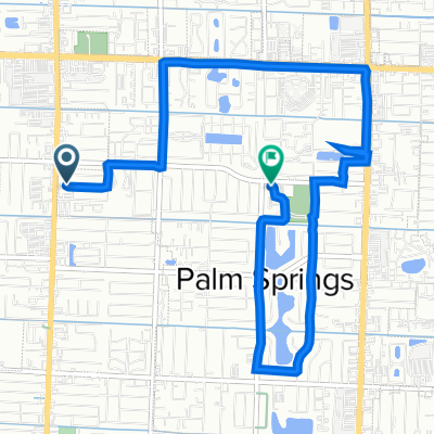 4439 Forest Ln, Palm Springs to 247 Cypress Ln, Palm Springs