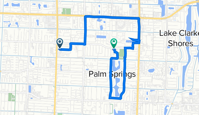 4439 Forest Ln, Palm Springs to 247 Cypress Ln, Palm Springs