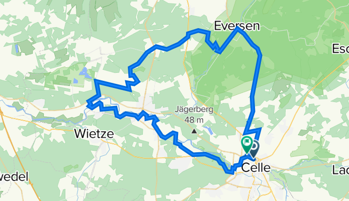 Petersburgstraße 21, Celle nach An den Wiesen 14, Celle