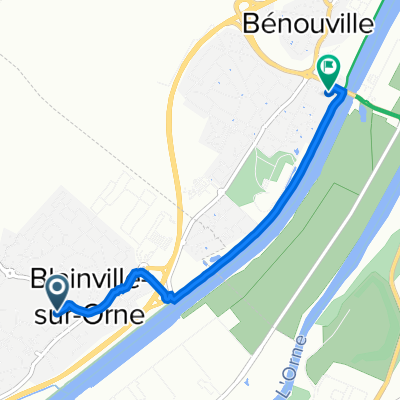 De 13P Boulevard Salvador Allende, Blainville-sur-Orne à 4bis Avenue du Commandant Kieffer, Bénouville