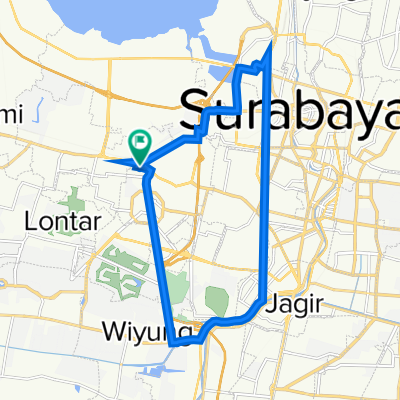 Route to Jalan Tanjungsari IV 26, Kecamatan Sukomanunggal
