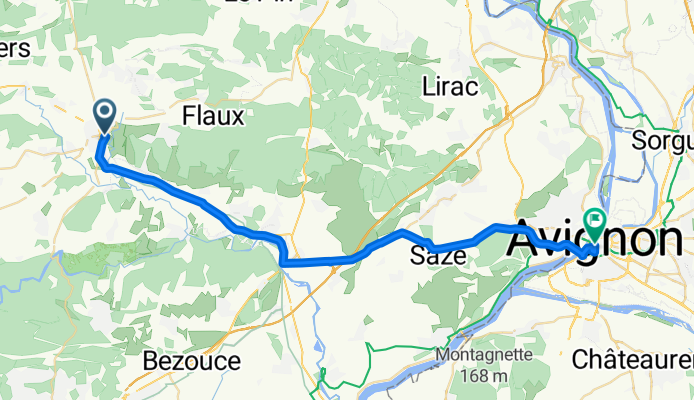 uzes to avignon