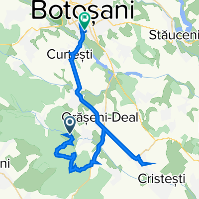 Comuna Curtești to Strada Ignat 26, Botoșani