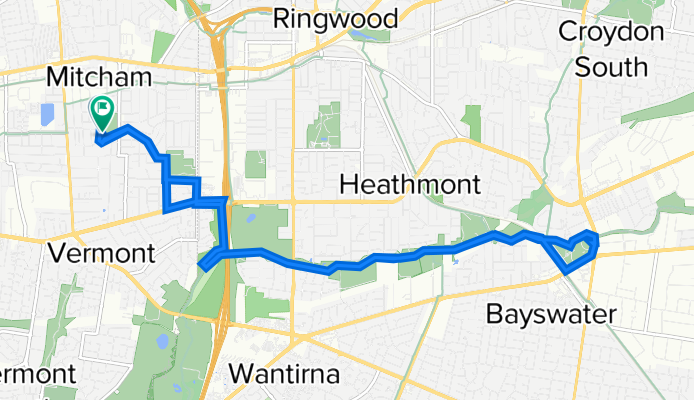 Ian Crescent 1, Mitcham to Ian Crescent 1, Mitcham
