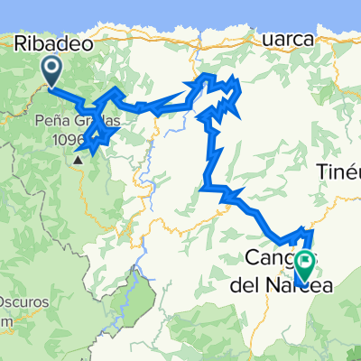 Vegadeo-Acebo. 5500m en 175km