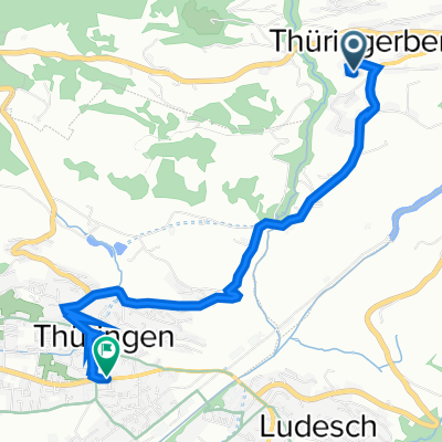 Thüringerberg 254 nach Walgaustraße 20, Thüringen