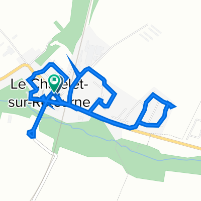 De Rue des Remparts 6, Le Châtelet-sur-Retourne à Rue des Remparts 3, Le Châtelet-sur-Retourne