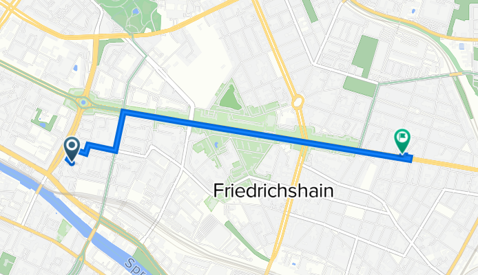 Krautstraße 26, Berlin nach Frankfurter Allee 53, Berlin