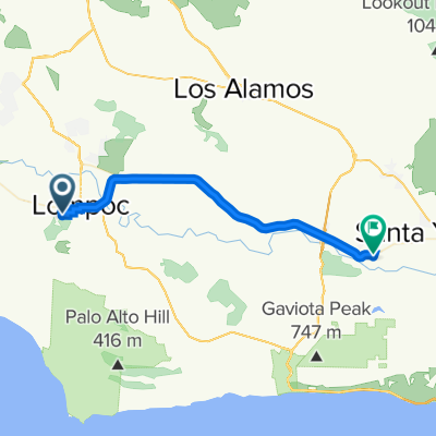 523 S X St, Lompoc to 1760 Mission Dr, Solvang
