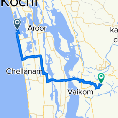 Kannamali Palli, Chellanam to QC8P+FF4, Thalayolaparambu
