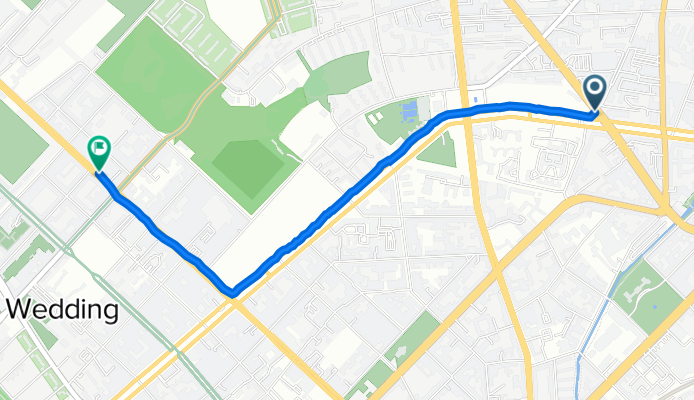 Schwedenstraße, Berlin nach Müllerstraße 60, Berlin