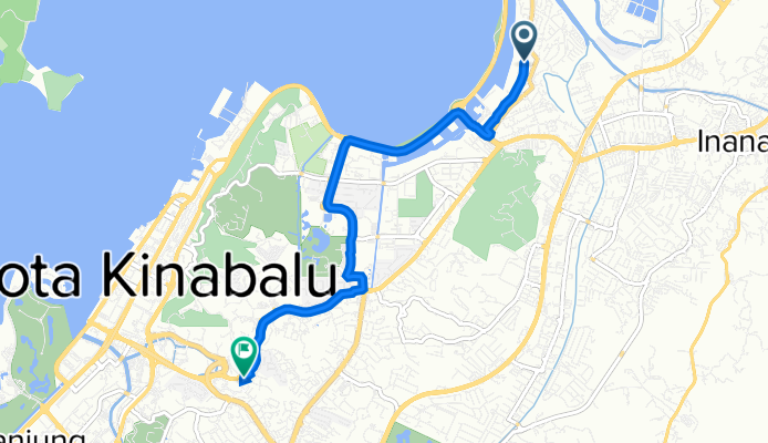 Jalan Kurol Melangi 103, Kota Kinabalu to Lorong Rembia 8, Kota Kinabalu