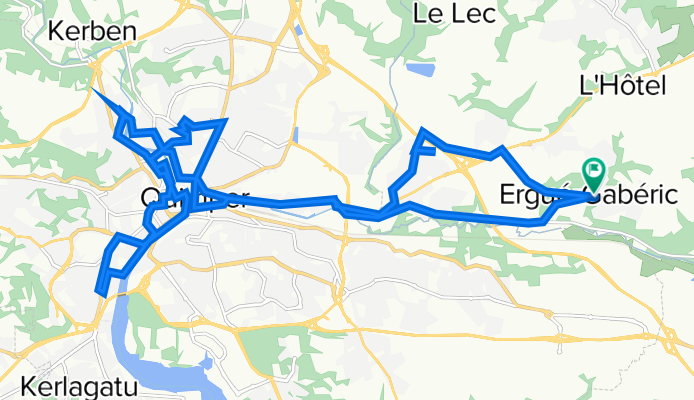 De 3 Garn Ar Groas Var, Ergué-Gabéric à 7 Rue de Kerdévot, Ergué-Gabéric