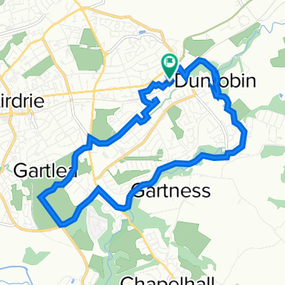 Route to 36 Station Road, Airdrie