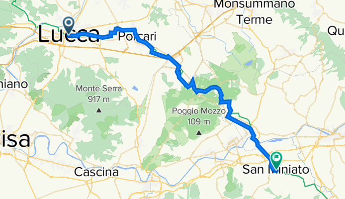 Tappa B14 - Da Lucca a San Miniato