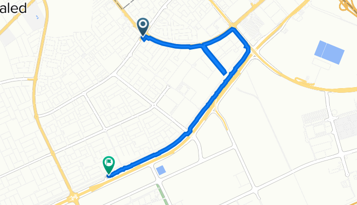 شارع وادي العطوريه, الدوحة to شارع المنطقة الصناعية, الدوحة