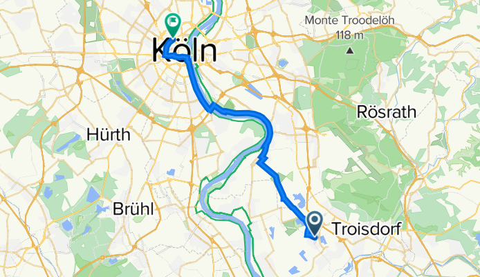 Baldeneyseestraße 16, Troisdorf nach Hansaring 53, Köln