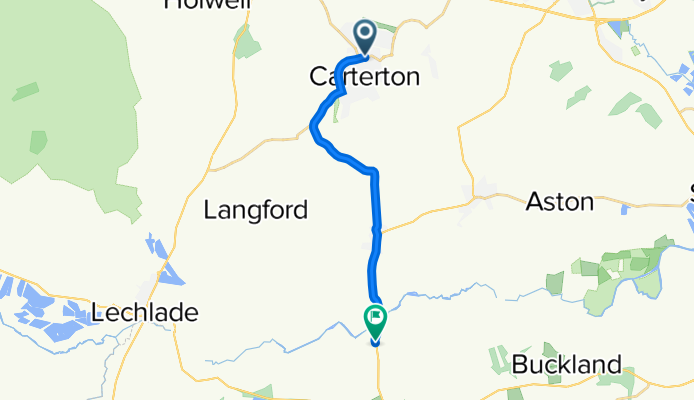 14 Lyneham Close, Carterton to 2 Radcot Road, Eaton Hastings, Faringdon