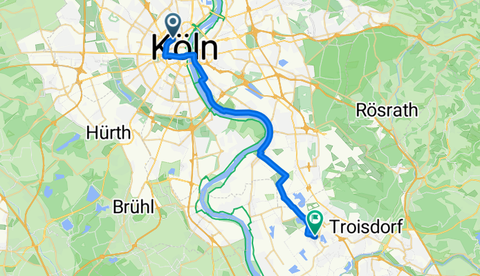 Hansaring 47–61, Köln nach Baldeneyseestraße 16, Troisdorf