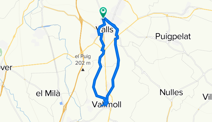 Ruta 1. Valls - Vallmoll - Valls