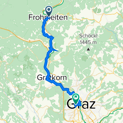 Brucker Straße 2, Frohnleiten to B67 17, Graz