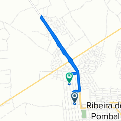 De Avenida B, 381, Ribeira do Pombal a Rua Ismael Goncalves, 64, Ribeira do Pombal