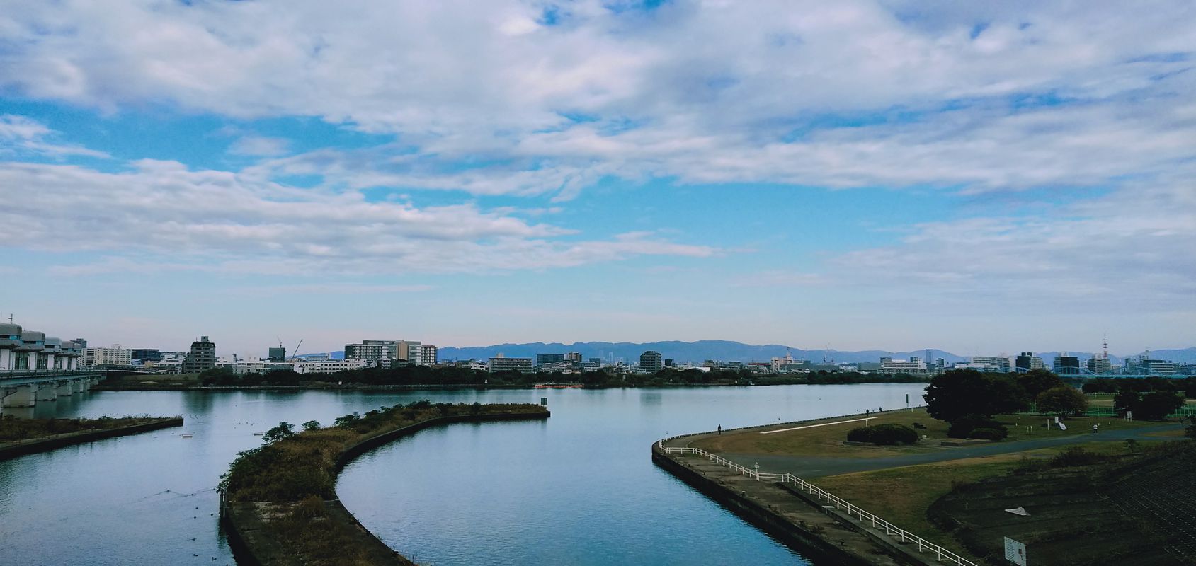 自宅から毛馬閘門