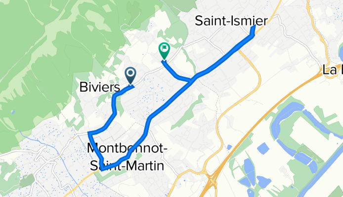 De 75 Chemin de la Moidieu, Biviers à 18 Chemin des Barraux, Biviers