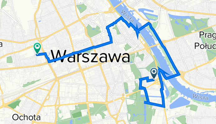 Fabryczna 4, Warszawa do Grzybowska 96, Warszawa