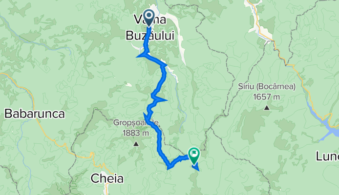 Route from DC49A, Vama Buzăului