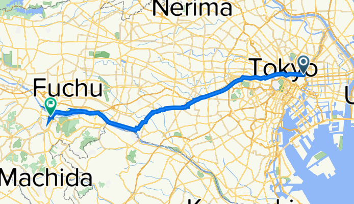 Ryogoku Yubinkyoku-dori Avenue, Chuo to Kawasaki-kaido Avenue, Tama