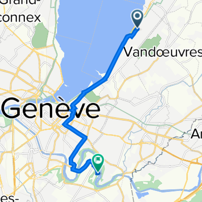 De Chemin de Coudrée 20, Cologny à Route de Vessy 41, Vessy