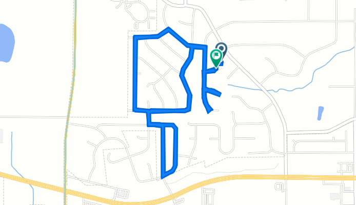 94 Whippoorwill Dr, Warner Robins to 92 Whippoorwill Dr, Warner Robins