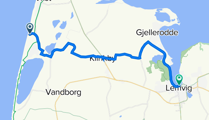 Doblervej 85, Harboøre nach Havnen 50, Lemvig