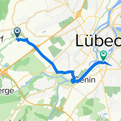 Krämerwende 9, Lübeck nach Viktoriastraße 2–30, Lübeck