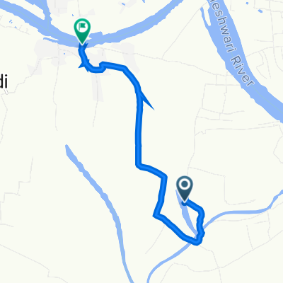 Route from বক্তাবলী সড়ক, Fatullah