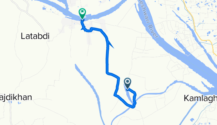Route from বক্তাবলী সড়ক, Fatullah
