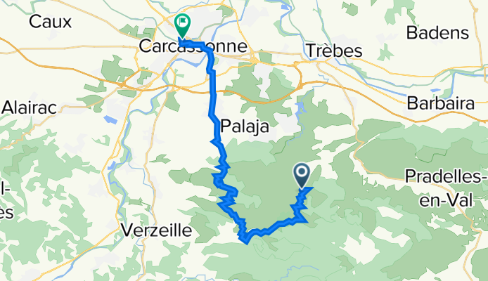 De D42, Mas-des-Cours à 10 Rue Charles Cros, Carcassonne