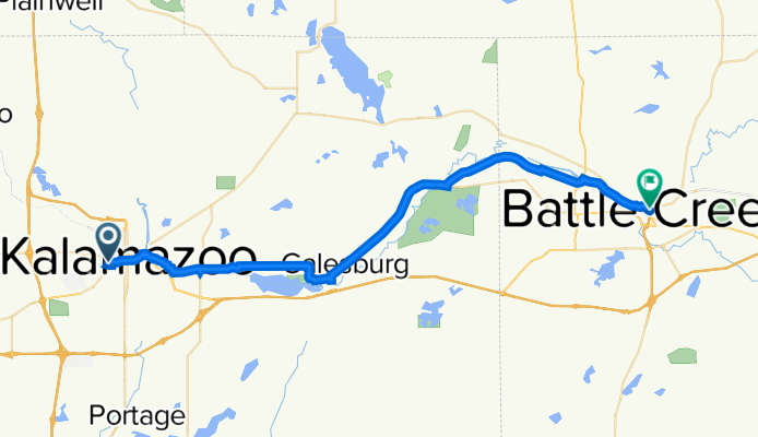 DeWaters Residence Hall, Kalamazoo to Capital Avenue Northeast 38, Battle Creek